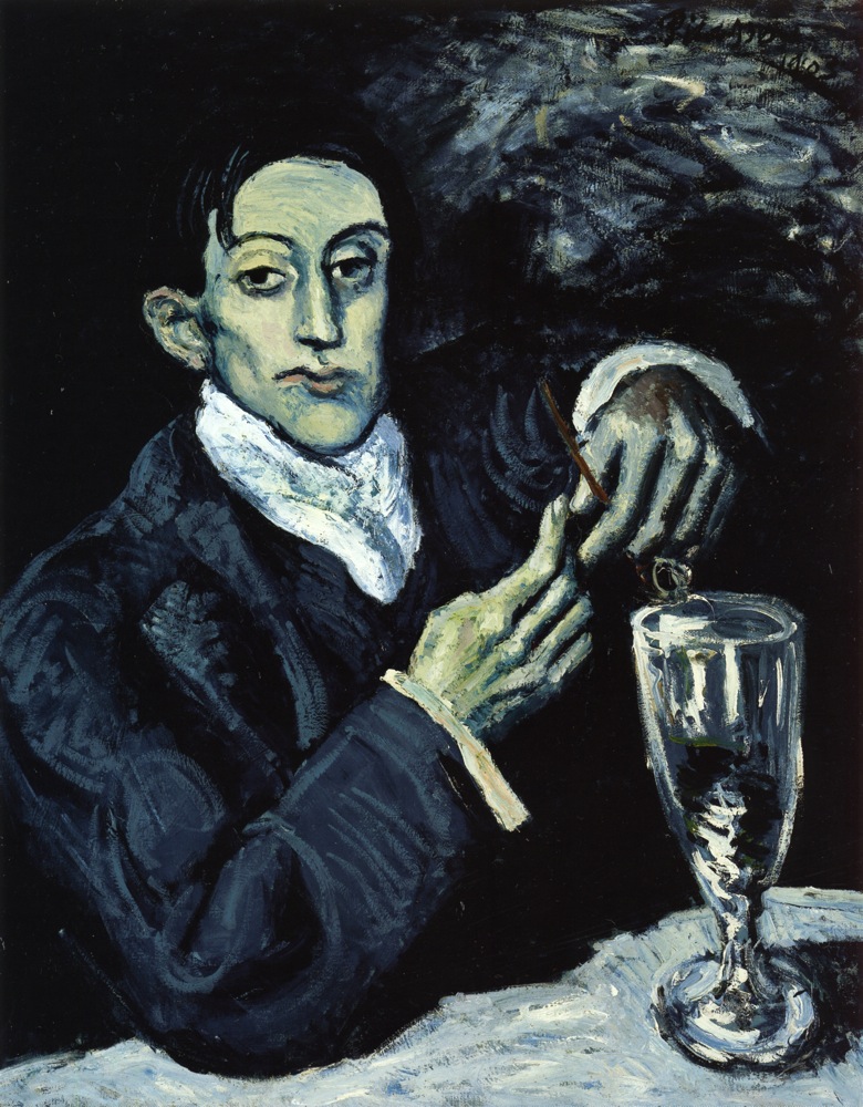 Picasso The Absinthe Drinker. Portrait of Angel Fernandez de Soto 1903